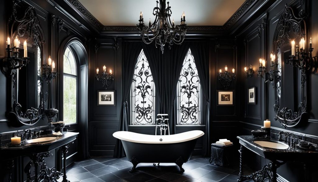 Badezimmer Gothic-Stil