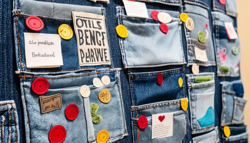 DIY Jeans Pinnwand