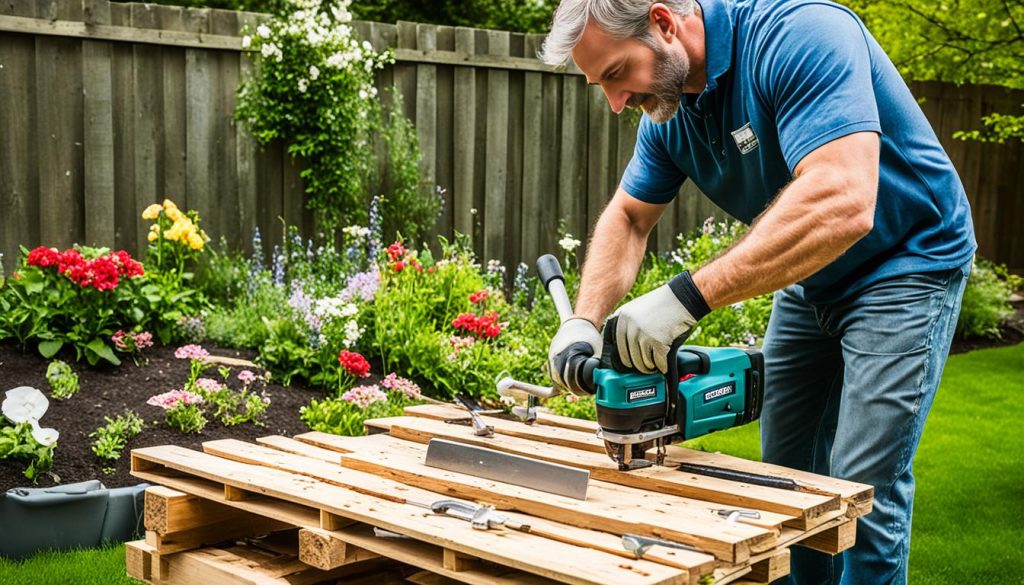 Gartenmöbel aus Holzpaletten selber machen