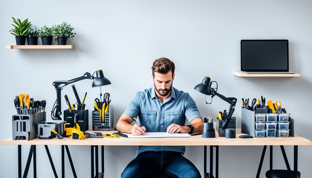 Greifzonen am Arbeitsplatz