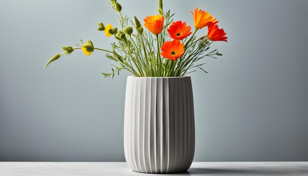 Kreative Betonvase