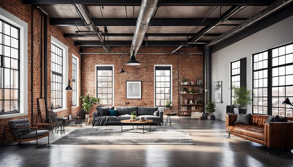 Loft-Wohnen: Offene Räume und industrielle Details