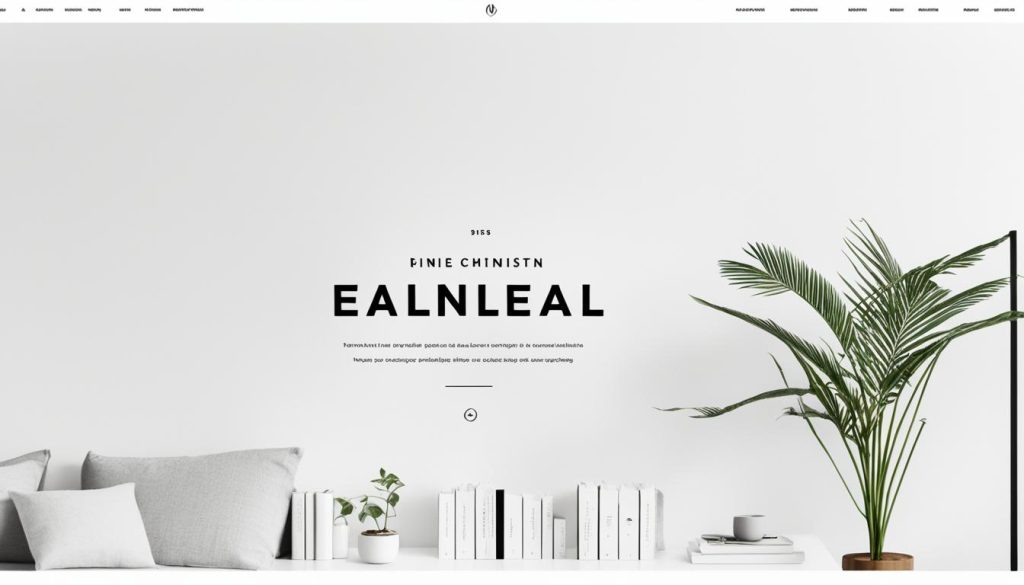 Minimalist website examples