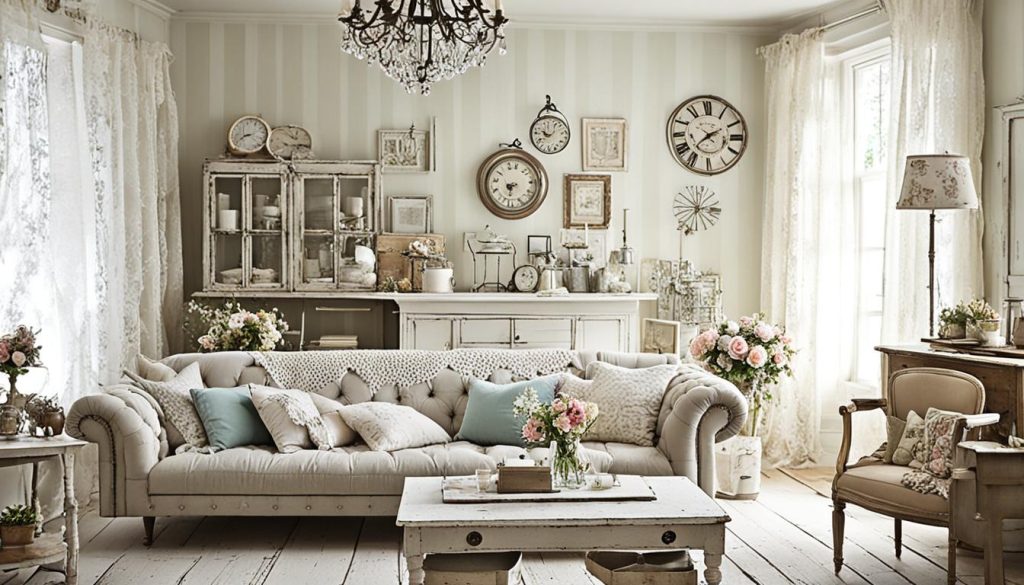 Shabby Chic und Vintage stilvolles Interieur